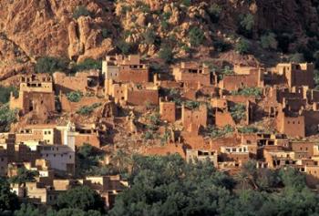 Fortified Homes of Mud and Straw (Kasbahs) and Mosque, Morocco | Obraz na stenu