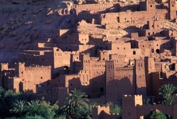 Ait Benhaddou Ksour (Fortified Village) with Pise (Mud Brick) Houses, Morocco | Obraz na stenu