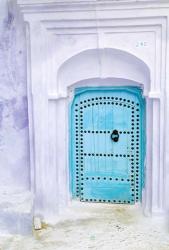 Traditional Moorish-styled Blue Door, Morocco | Obraz na stenu