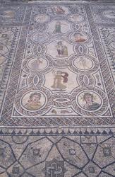 Abduction of Hylas Mosaic on Floor of an Ancient Roman Building, Morocco | Obraz na stenu