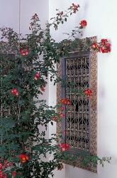 Courtyard with Zellij (Mosaic Tilework), Marrakech, Morocco | Obraz na stenu