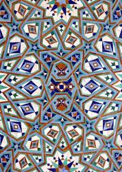 Morocco, Hassan II Mosque mosaic, Islamic tile detail | Obraz na stenu