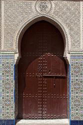 Archway with Door in the Souk, Marrakech, Morocco | Obraz na stenu