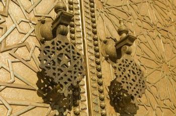 MOROCCO, Fes, Jdid, Royal Palace, moorish door detail | Obraz na stenu