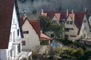 Alpine Buildings, Alpine Resort, Ifrane, Middle Atlas, Morocco | Obraz na stenu