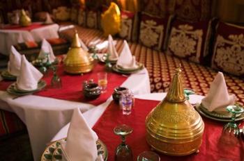 Restaurant at Hotel Kasbah Asmaa, Tafilalt, Rissani, Morocco | Obraz na stenu