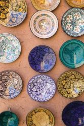 Moroccan Plates, Ensemble Artisanat, Ouarzazate, South of the High Atlas, Morocco | Obraz na stenu