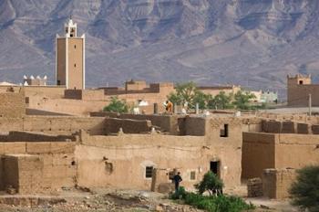 Traditional Houses Outside Zagora, Draa Valley, Morocco | Obraz na stenu