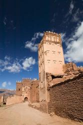 Telouet Village, Ruins of the Glaoui Kasbah, South of the High Atlas, Morocco | Obraz na stenu