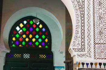 Ornate Souk Doorway, The Souqs of Marrakech, Marrakech, Morocco | Obraz na stenu