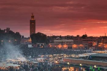 Koutoubia Mosque, Djemma el-Fna Square, Marrakech, Morocco | Obraz na stenu