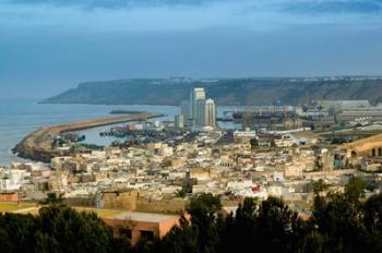 MOROCCO, Atlantic Coast, SAFI: Town and Port View | Obraz na stenu