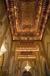 Gold Ceiling, Hassan II Mosque, Casablance, Morocco | Obraz na stenu