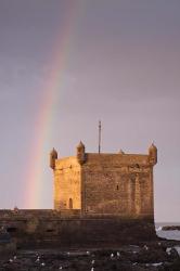 Rainbow over fortress, Essaouira, Morocco | Obraz na stenu