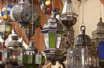 Decorative Lanterns in Fes Medina, Morocco | Obraz na stenu