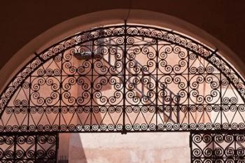 Moorish architecture, iron gate Rabat medina, Morocco | Obraz na stenu