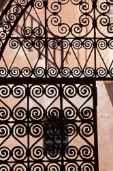 Iron gate, Moorish architecture, Rabat, Morocco | Obraz na stenu
