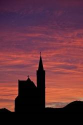 Namibia, Luderitz, Church at sunrise | Obraz na stenu