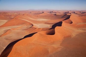View of Namib Desert sand dunes, Namib-Naukluft Park, Sossusvlei, Namibia, Africa | Obraz na stenu