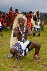 Hutu tribe Male Dancer, Rwanda | Obraz na stenu