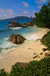 Coastal View of La Digue Island, Seychelles | Obraz na stenu