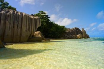 Cliffs of Anse-Source D'Argent, Seychelles, Africa | Obraz na stenu