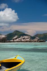 Town of La Passe Harbor, Island of La Digue, Seychelles | Obraz na stenu