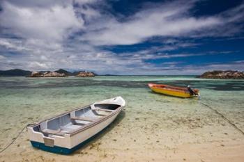 Seychelles, La Digue Island, Fishing boats | Obraz na stenu
