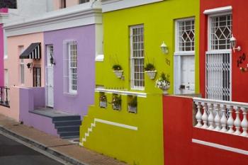 Colorful houses, Bo-Kaap, Cape Town, South Africa | Obraz na stenu