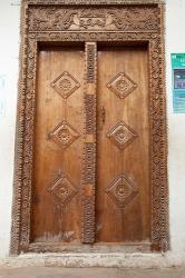 Stone Town, Zanzibar, Tanzania. Residential door in Arab style. | Obraz na stenu