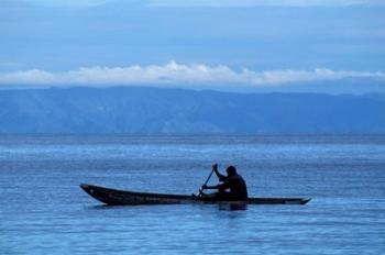 Canoe on Lake Tanganyika, Tanzania | Obraz na stenu