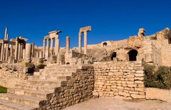 Roman Theater, Ancient Architecture, Dougga, Tunisia | Obraz na stenu
