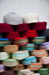 Tunisia, Grand Souq des Chechias, Market, Fez hats | Obraz na stenu