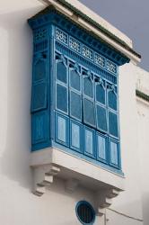 Tunisia, Sidi Bou Said, building detail | Obraz na stenu