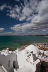 Tunisia, Cap Bon, Gulf of Hammamet from the Kasbah | Obraz na stenu