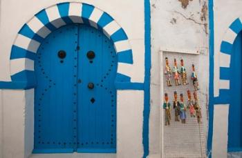 Tunisia, Cap Bon, Hammamet, Medina door | Obraz na stenu