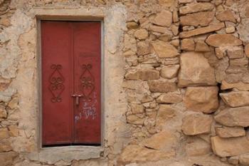 Tunisia, Ksour Area, Ezzahra, village doorway | Obraz na stenu
