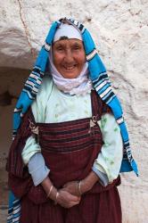 Tunisia, Ksour Area, Matmata, older Berber woman | Obraz na stenu