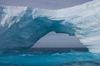 South Georgia Island, Iris Bay. Ice bridge, arch | Obraz na stenu