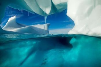 Antarctica, Arched Iceberg floating near Enterprise Island. | Obraz na stenu