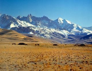 Afghanistan, Bamian Valley, Mountains, Kuchi camp | Obraz na stenu
