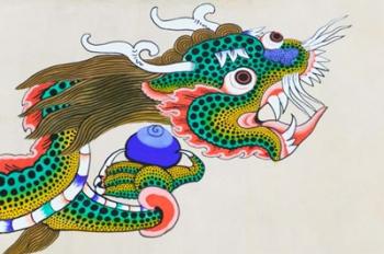 Painting of Dragon, Thimphu, Bhutan | Obraz na stenu