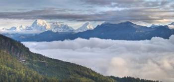 Asia, Bhutan, Mt Jumolhari, Chelela Pass | Obraz na stenu