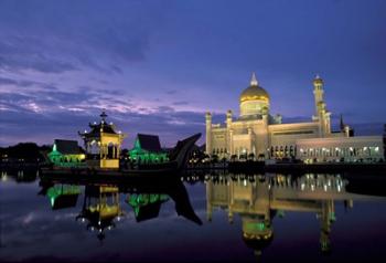 Sultan Omar Ali Saifuddin Mosque, Brunei | Obraz na stenu