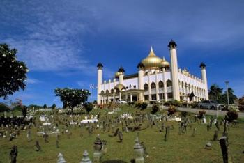 Gilded dome, architecture of Brunei, Asia | Obraz na stenu