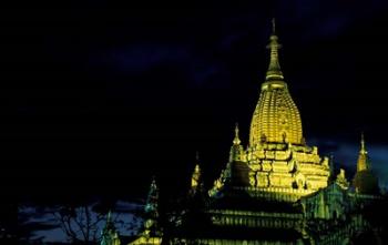 Night View of Ananda Pahto, Myanmar | Obraz na stenu