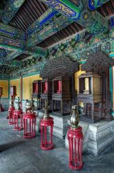 Interior of West Annex Hall, Temple of Heaven, Beijing, China | Obraz na stenu