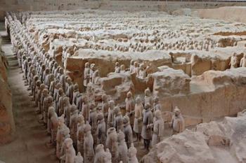 Museum of Qin Terra Cotta Warriors and Horses, Xian, Lintong County, Shaanxi Province, China | Obraz na stenu