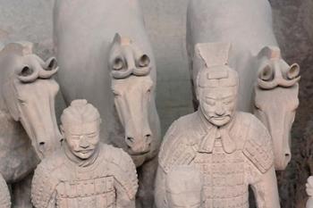 Qin Terra Cotta Horses, Xian, China | Obraz na stenu
