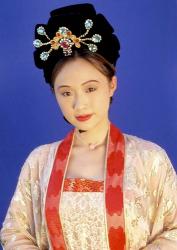 Chinese Woman in Tang Dynasty Dress, China | Obraz na stenu